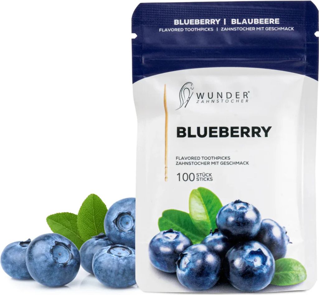 Wunderzahnstocher Blueberry Refill Pack 100 Stück Produktbild 