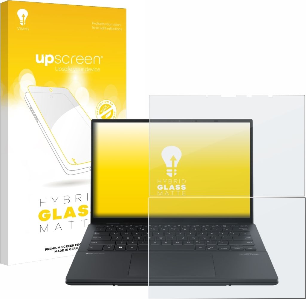 upscreen Entspiegelungs Schutzglas für ASUS ZenBook Duo OLED 2024 UX8406 Schutzfolie Panzer Folie Glas Display Schutz matt