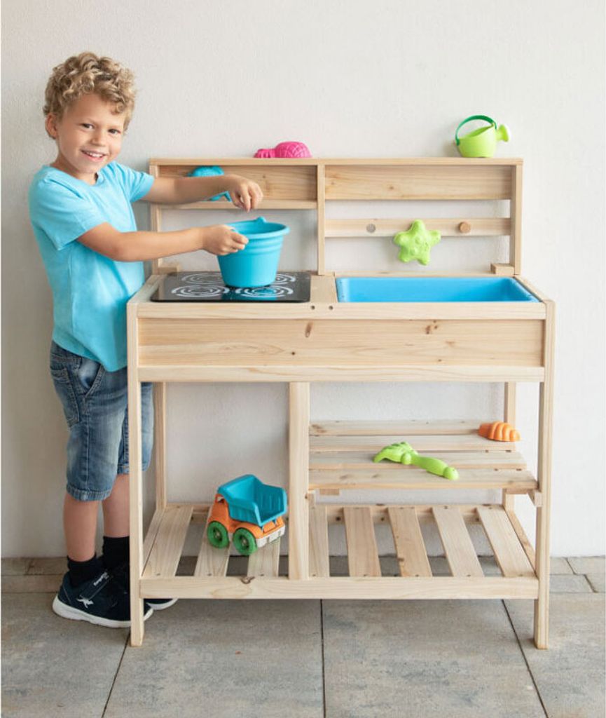 Spielküche Outdoor 69x92x31cm Matschküche Produktbild 8