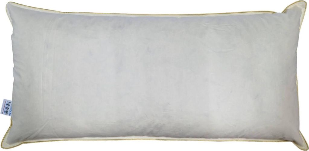Baumwolle Kissen, Kopfkissen, 80% Daunen, 20% Federn, 40x80 cm, 0,75 kg, beige
