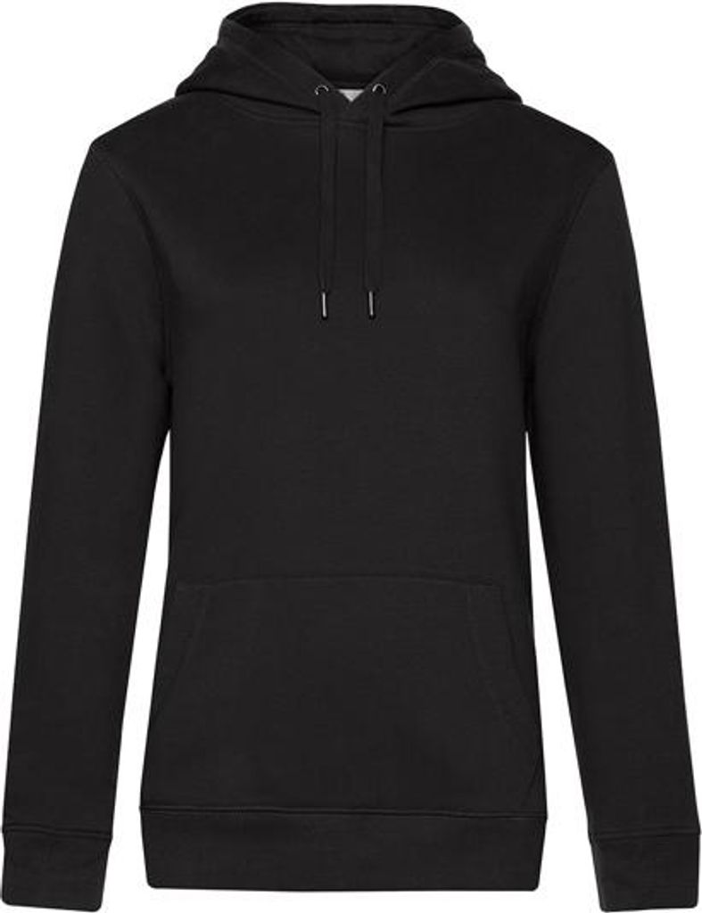 Damen Sweat-Kapuze - B&C QUEEN HOODED - black pure - Größe XL