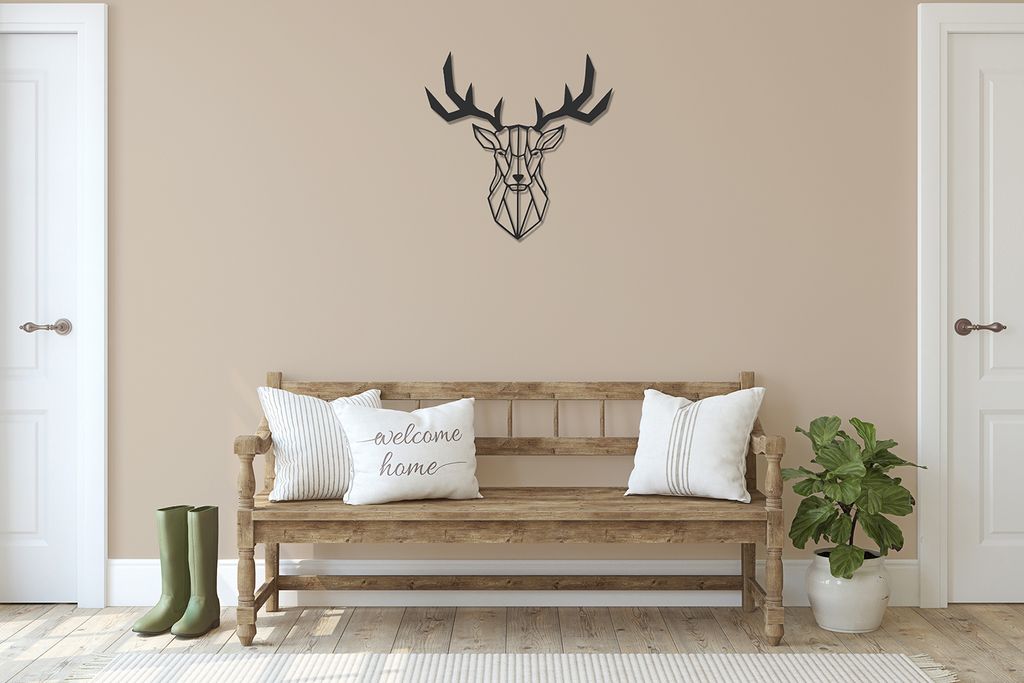 Wanddeko Metall Wandbild Metallbild Geometrische Wandkunst Produktbild 3