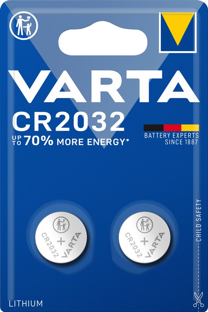 2 piles bouton - Varta CR2032 Image du produit 