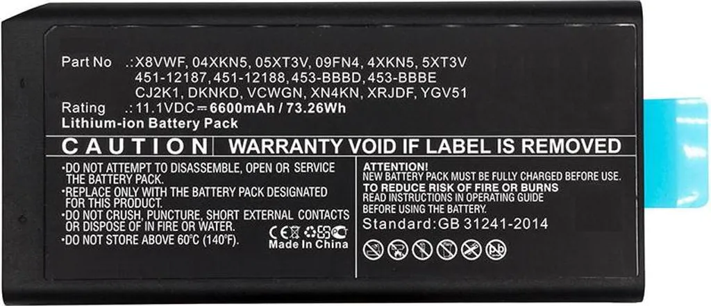 Batterie de Rechange Dell Latitude 7204 - Solution de Mobilité Pro