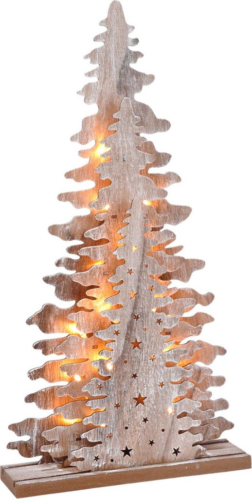 1.07 LED Baum Silhouette 45,5 cm - Holzbaumgruppe Produktbild 
