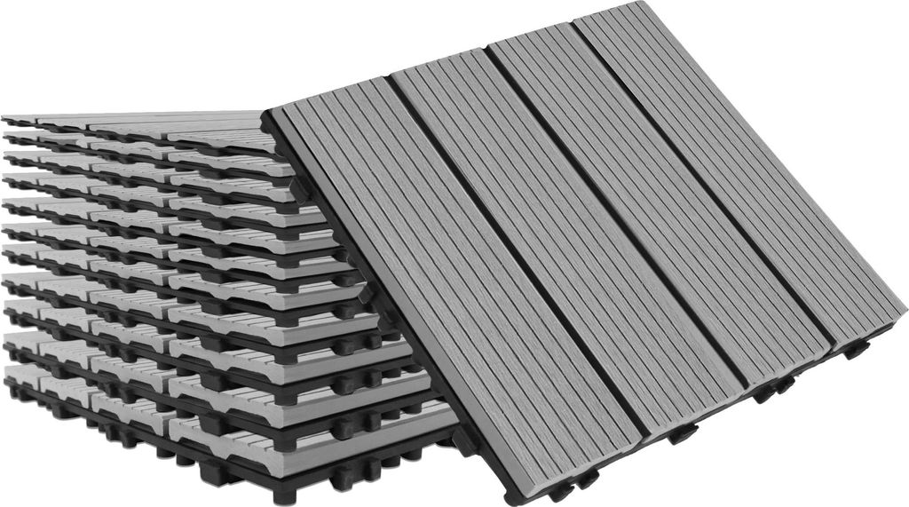 UISEBRT 22 kusů WPC dlaždice 30X30cm WPC click dlaždice 2m2 Obrázek produktu 
