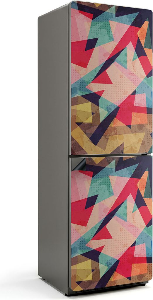 Abstrakte Formen und Linien – Magnetische Kühlschrank Abdeckung – Dekorfolie magnetisch Küche – Kühlschrank Magnet Deko – selbstklebende...
