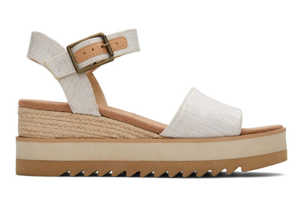 TOMS Diana Sandalen Touwzool - Wit - Maat 36