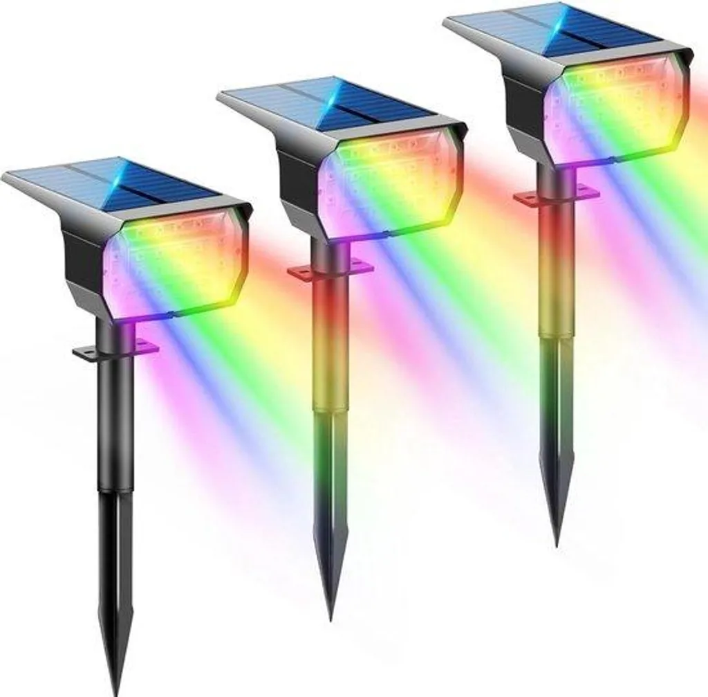 Lampes Solaires de Jardin IP67 - Solution Étanche Anti-Pluie Lot de 3