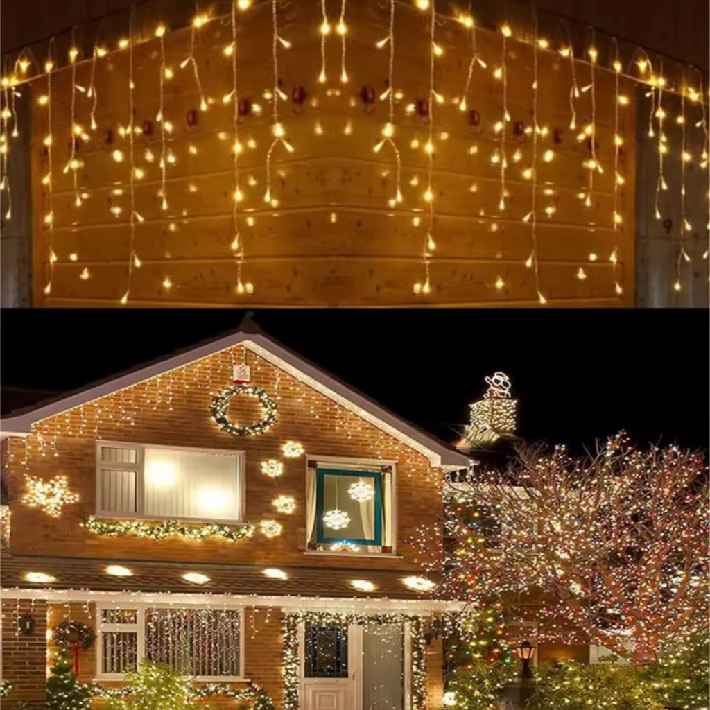 Aussenleuchten 500 Led Eisstocke 23M Weihnachtsgirlande Produktbild 2