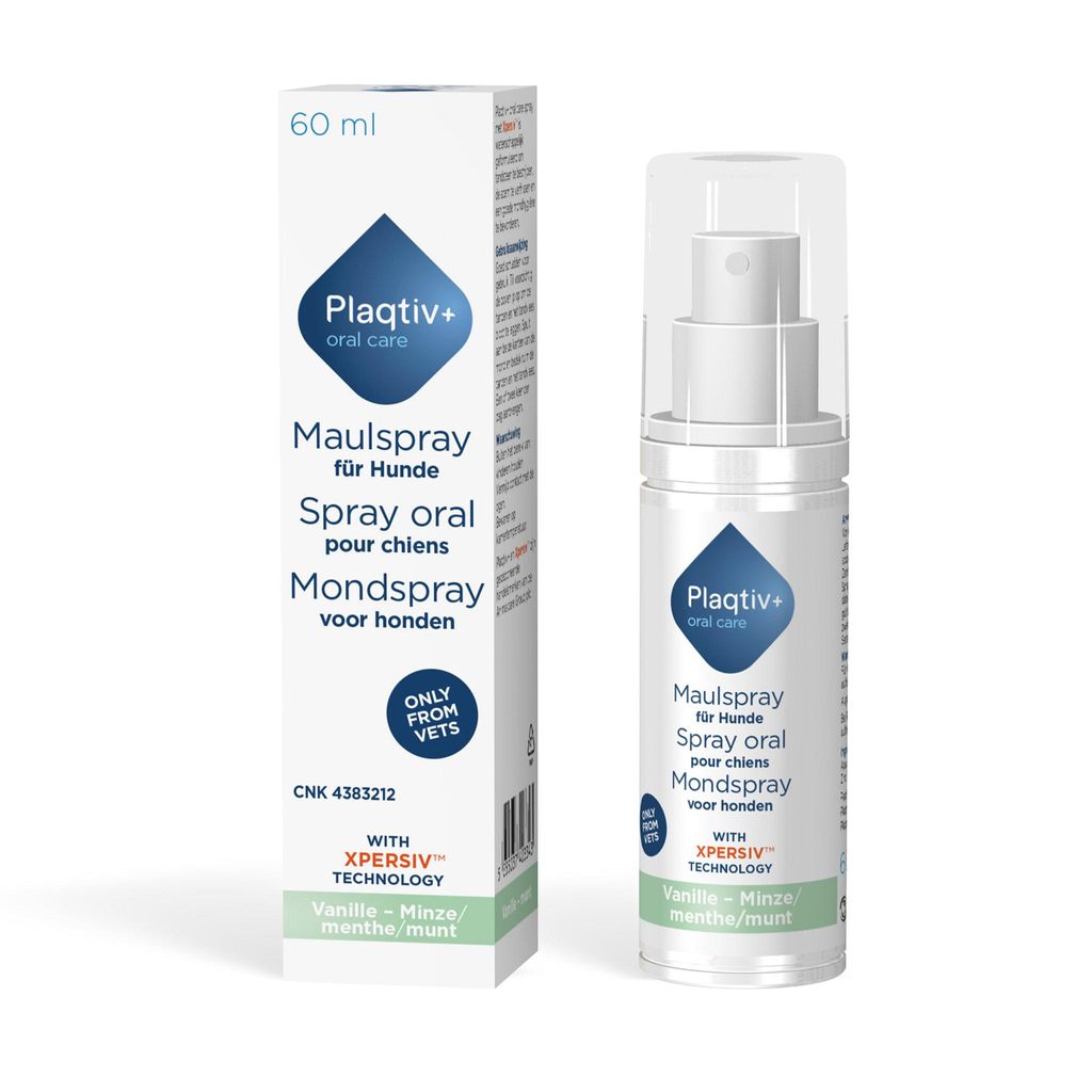 Plaqtiv+ Maulspray 60 ml | Hunde & Katzen | Zahnpflege | Gebiss & Maulhygiene