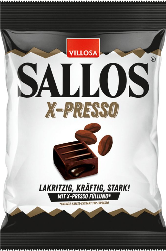 Sallos X Presso Hartkaramellen mit Lakritzgeschmack mit Produktbild 