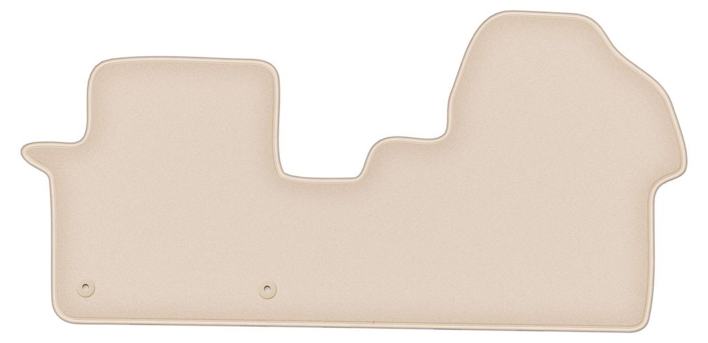 DURBAN Beige Velours-Fußmatten vorne für Peugeot Traveller Van (2016-)