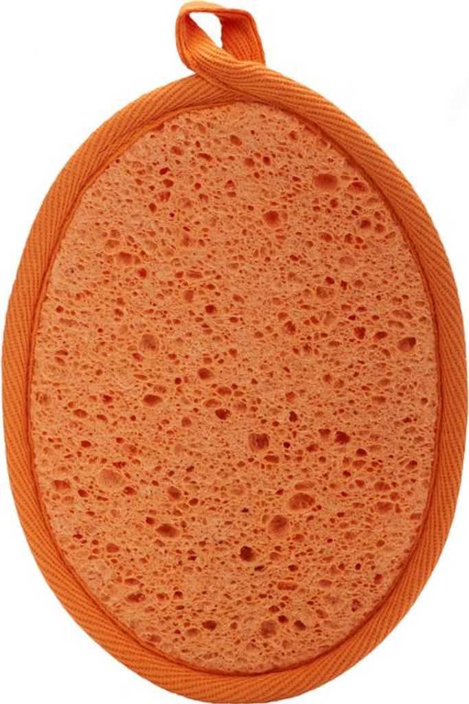 Waschlappen mit Zellstoff orange