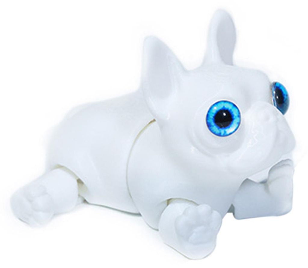 3D-gedruckte, bewegliche französische Bulldogge – flexibles Welpen-Fidget-Spielzeug für den Schreibtisch, ideal zum Stressabbau im Büro oder H...