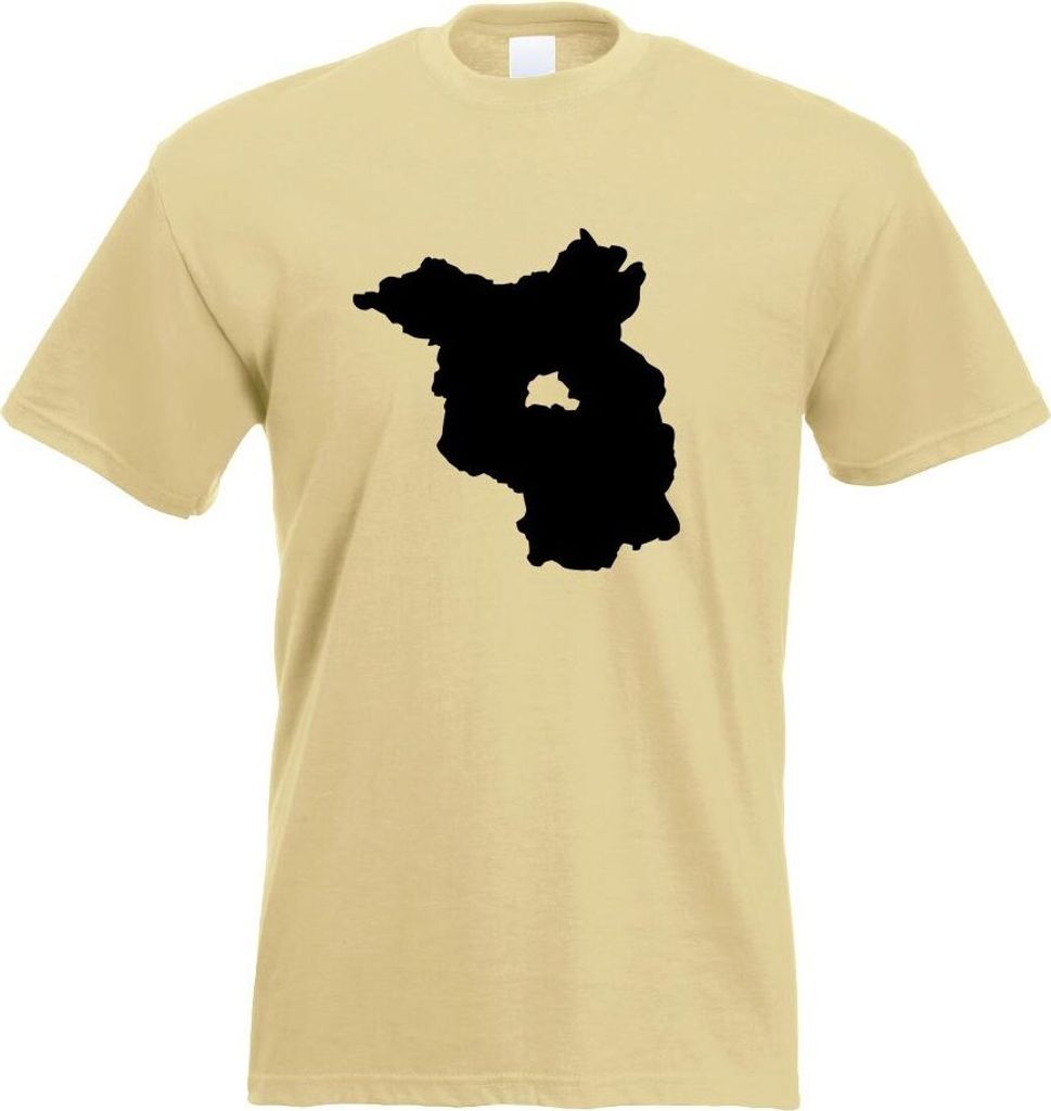 Kiwistar - T-Shirt - Khaki - Brandenburg Deutschland Silhouette Motiv Bedruckt Funshirt Design Print - mit Motiv Bedruckt - Funshirt Design - Sport...