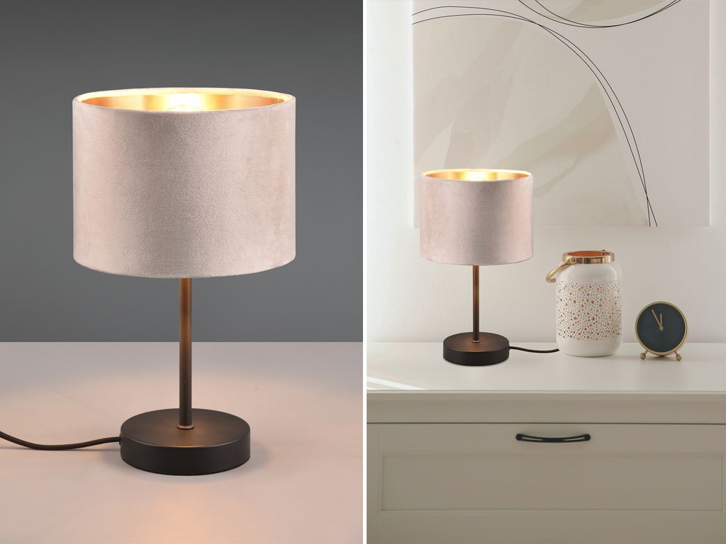 Trio - Tischlampe JULIETA - Beige - 20x20x33 cm Produktbild 