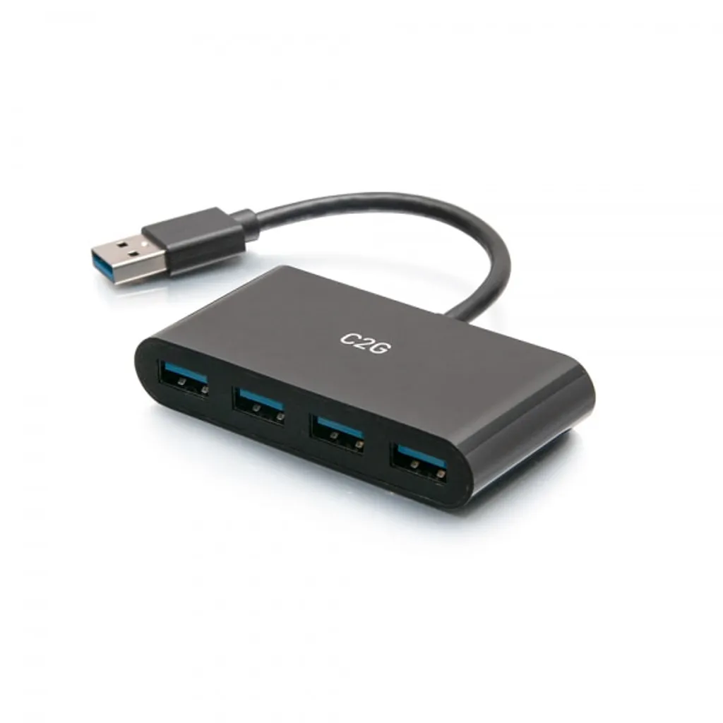 C2G C2G54461 Hub e concentratore USB 3.2 Gen 1 (3.1 Gen 1) Type-A Nero