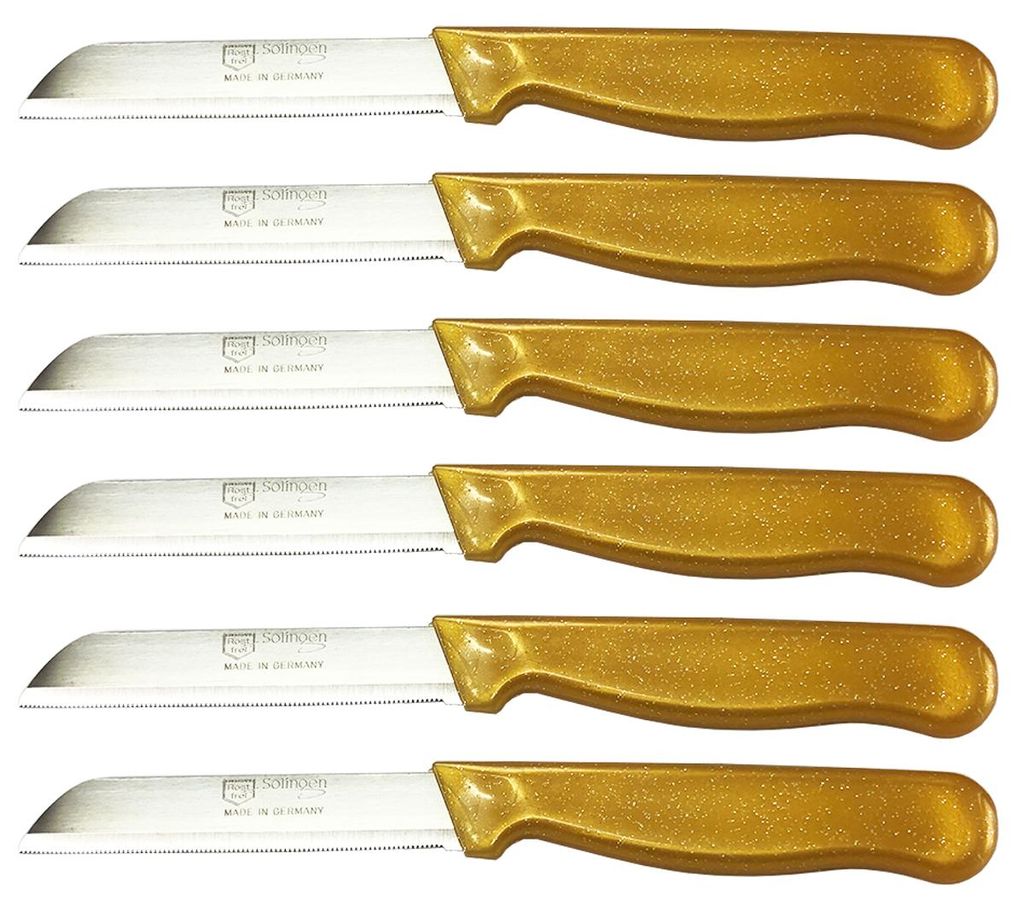 Solingen Messer Allzweckmesser Gold Flitter Obstmesser Produktbild 