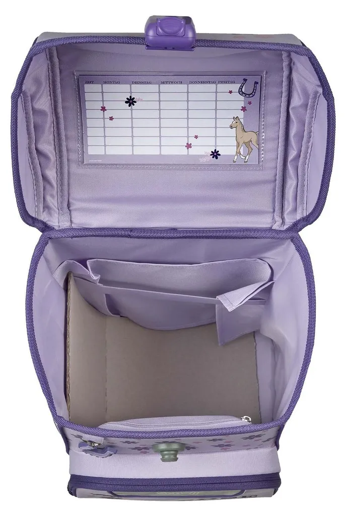 Sac d'école Scooli EasyStart Magic Horse lilas idéal pour le CP au CE2