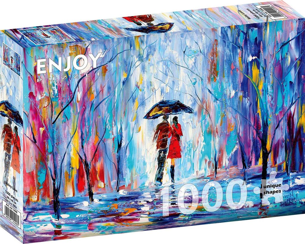 ENJOY Puzzle Liebe im Regen 1000 Teile Produktbild 