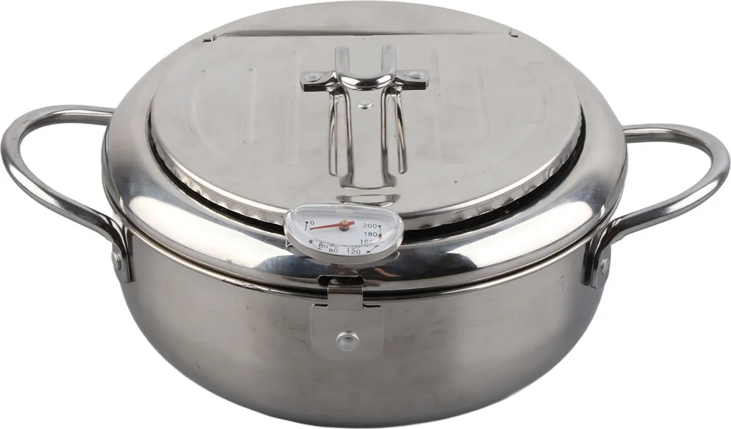 Pentola Tempura 20cm Acciaio Inox Design Giapponese per Induzione