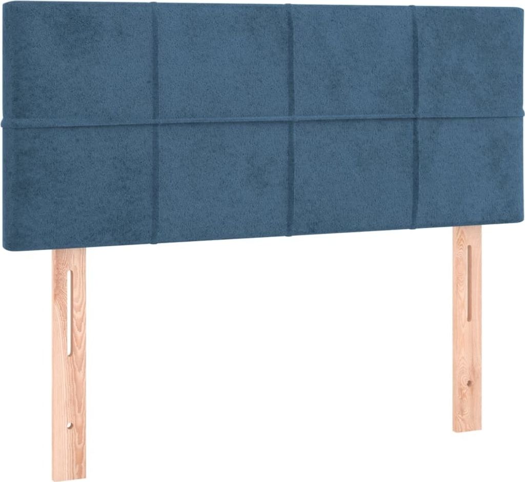 Kopfteil Dunkelblau 90x5x78/88 cm Samt