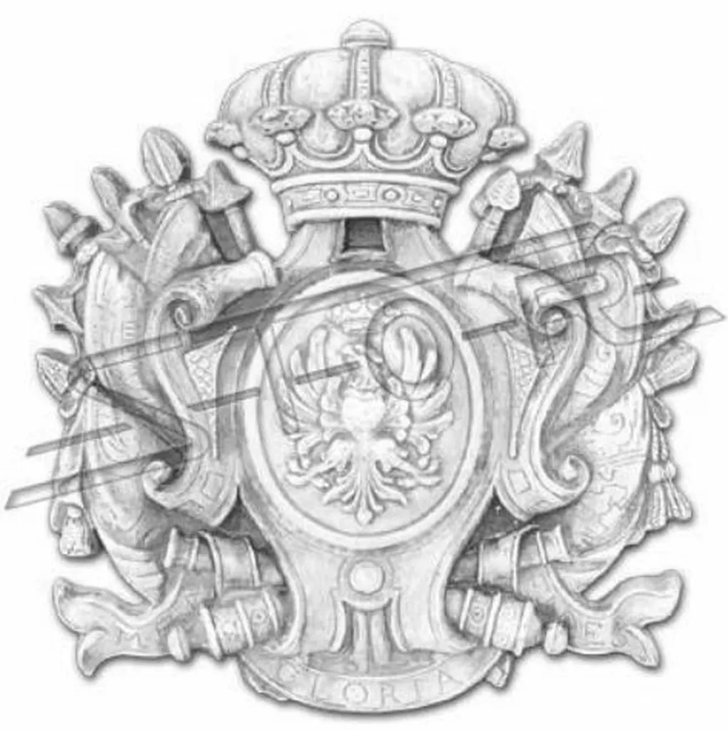 Blason de Décoration Murale Noble en Relief pour Jardin et Maison 125