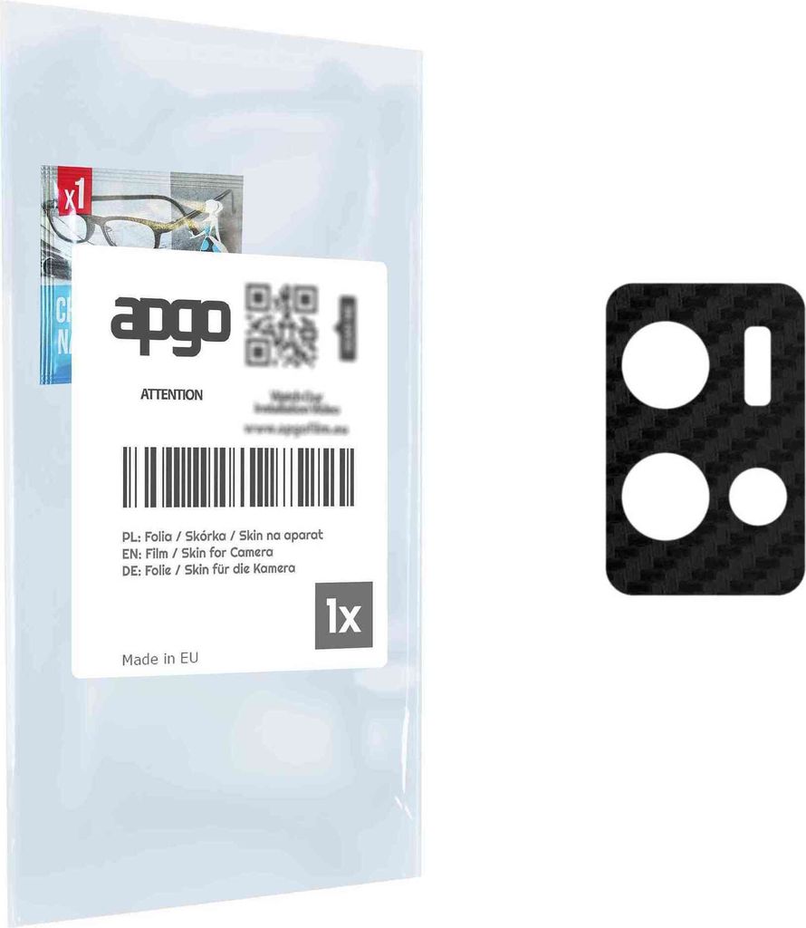 apgo Objektivschutz-Folie, Kameraschutz kompatibel mit vivo X50 Pro Plus, Carbon-Imitation, Rückseite Schutzfolie für Kamera-Insel, Hinten Folie,...