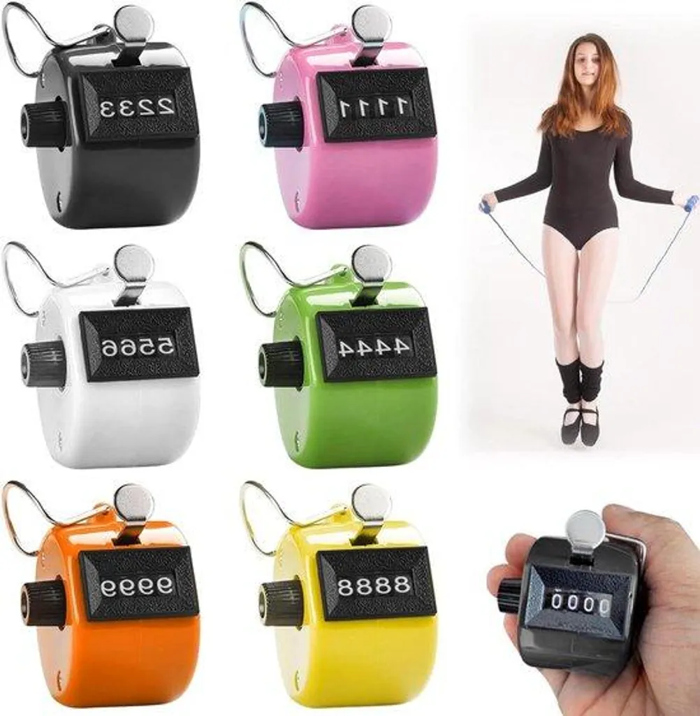 Compteur Manuel pour Golf, Sport et Inventaire - Pack de 6 en Métal Pro