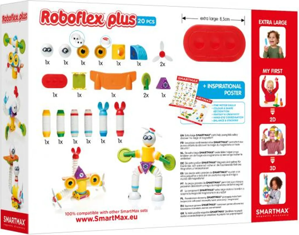 SmartMax Roboflex Plus : barres magnétiques souples pour robots créatifs - 15