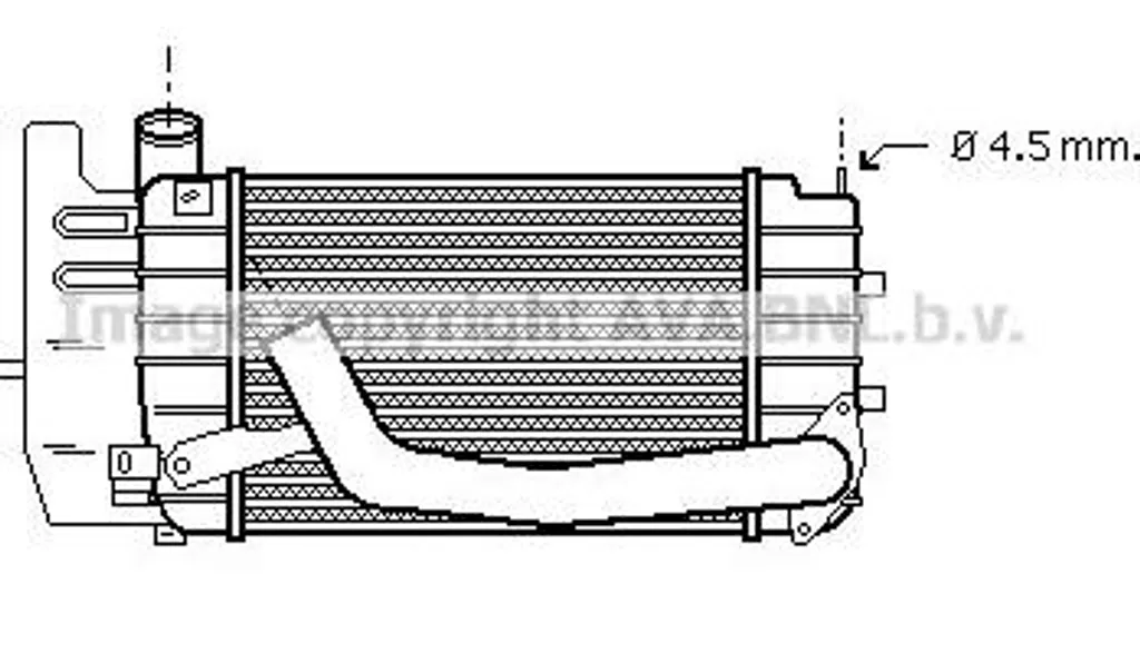 Intercooler AVA TOA4361 OE 179000N010 pour Toyota Yaris et Verso-S