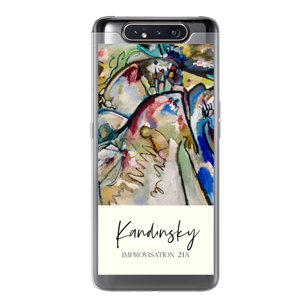 MuchoWow Handyhülle Schutzhülle Hülle für Samsung Galaxy A80 Improvisation 21A - Kandinsky - Alte Meister Silikon Softcase Handy Hülle - Sch...