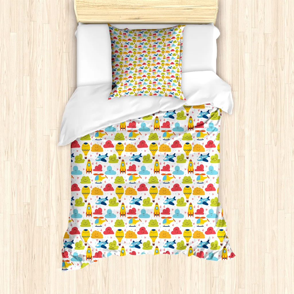 Set Copripiumino ABAKUHAUS 135x200 Singolo | Antiacaro e Resistente