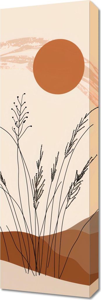 Bild 30x90cm Goldene Halme
