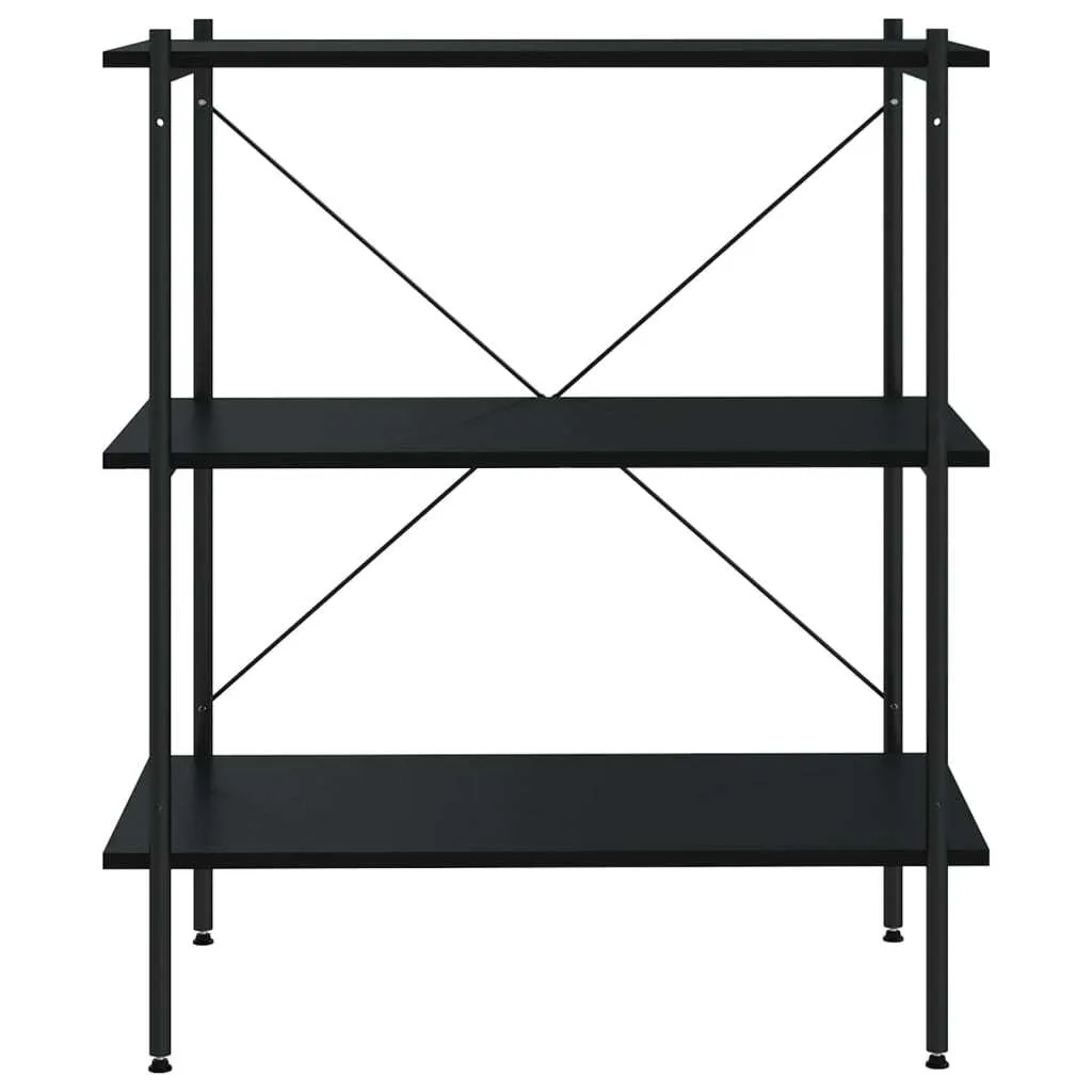 SYFAX™ Scaffale Multiuso Nero 80x40x92 cm | Ideale Dispensa e Lavanderia - 3