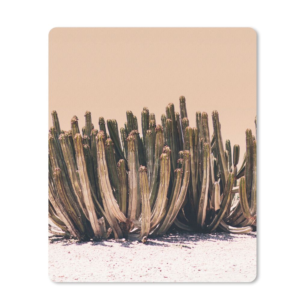 MuchoWow Mauspad Mousepad Kaktus - Pflanze - Natur - Grün 19x23 cm - Mousepads - Maus Mat - Pad - Mausunterlage - Mauspads - Spielen