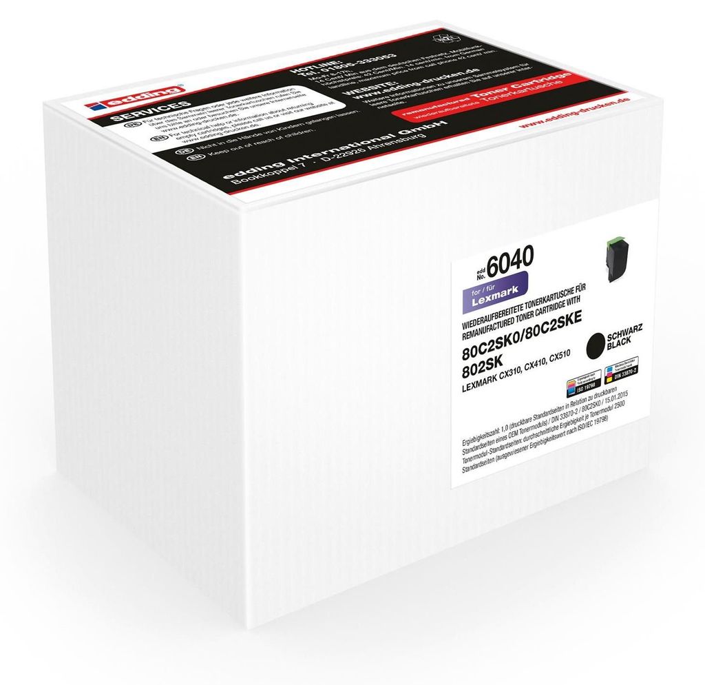 Edding EDD-6040, 2500 Seiten, Schwarz, 1 Stück(e)