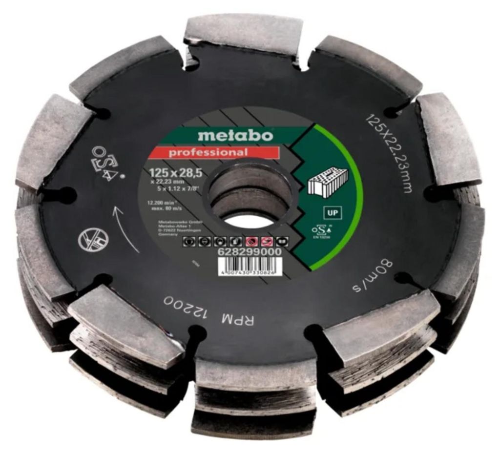 Metabo Disque à fraiser diamanté UP 125x28x22,23 mm Image du produit 