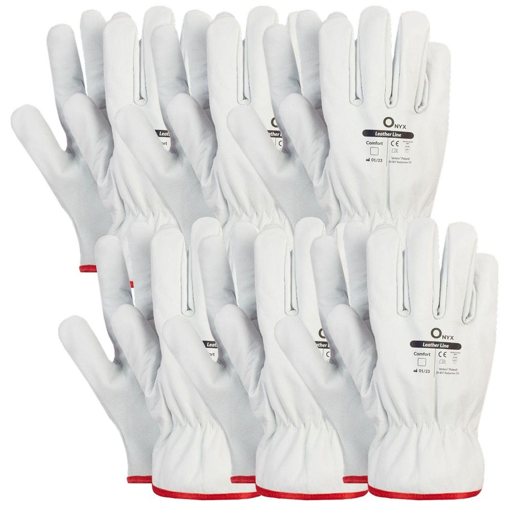 6 Paar Arbeitshandschuhe aus Ziegenleder Gr. 11 Handschuhe Produktbild 