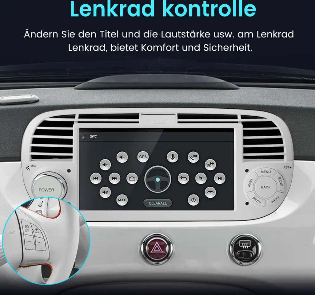 Junsun V1 Wireless CarPlay Android Autoradio für Fiat Doblo 2015–2 – Junsun Official Store