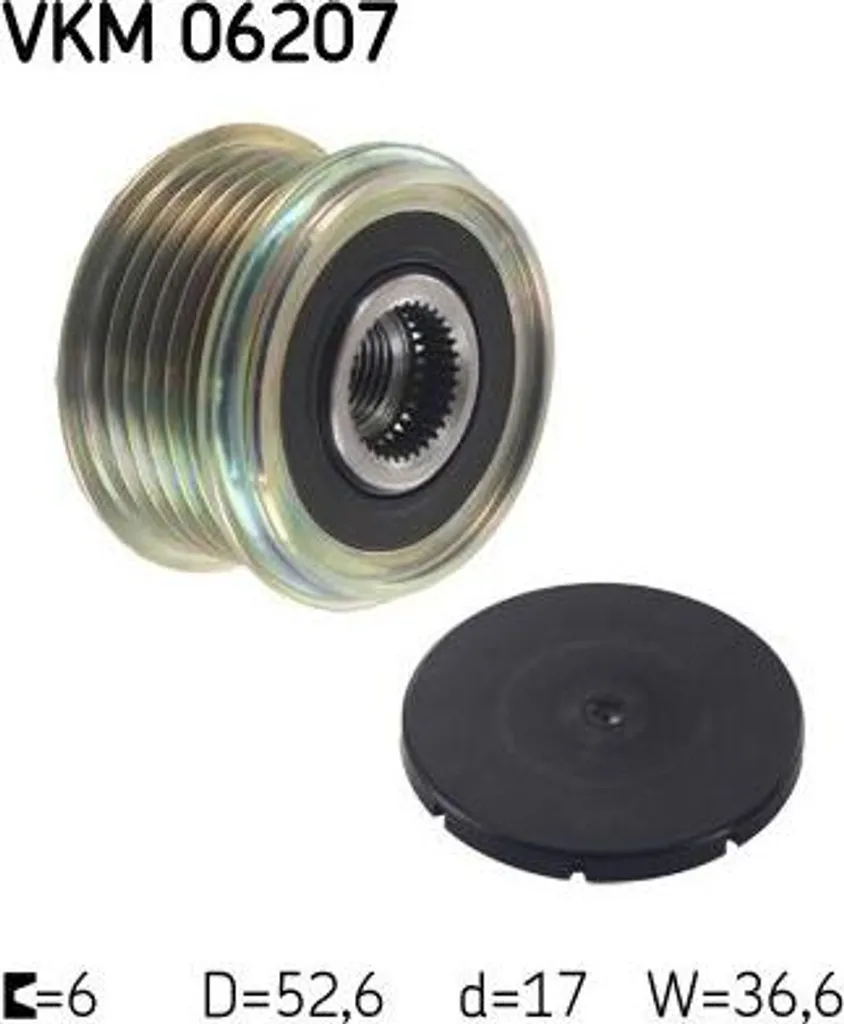 Roue Libre Alternateur SKF VKM 06207 pour Entretien Nissan X-Trail