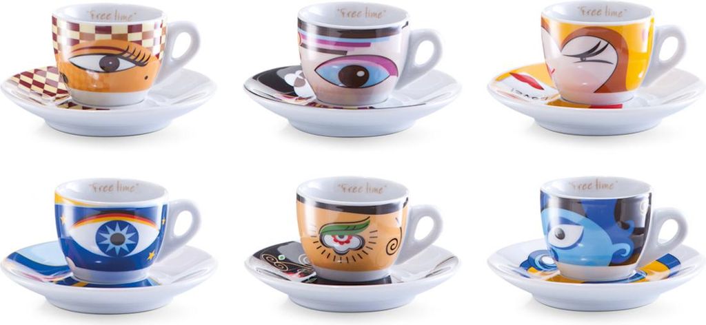 Set per espresso Zeller, 12 pezzi "Occhi magici", Immagine del prodotto 