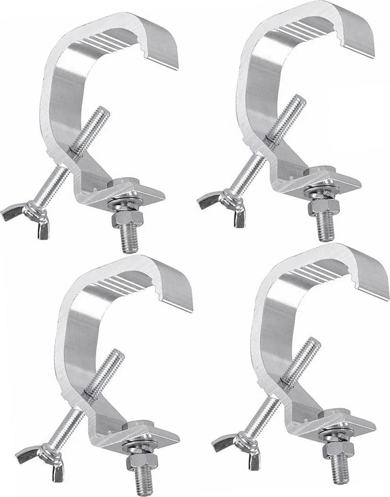 Bühne Licht Klammer Heavy Duty verhindern Slip Cast Aluminium Bühne Lampe Haken Kit für Spotlight Moving Head Light 4pcs