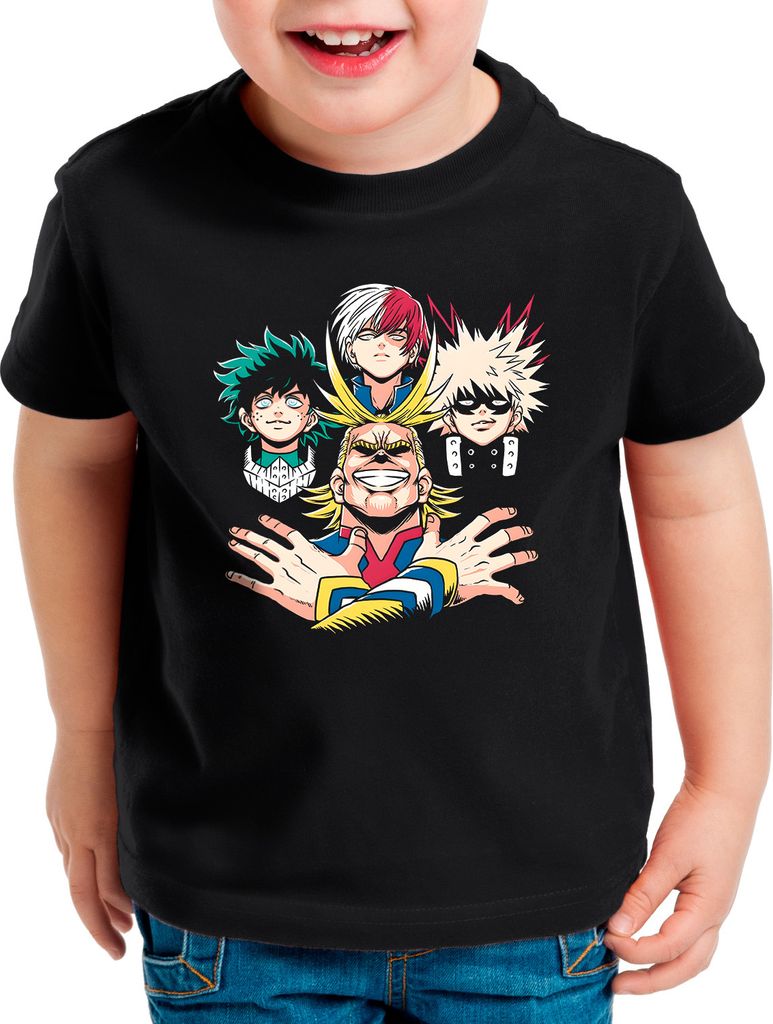 style3 Aca demia Rhapsody Kinder T-Shirt superhero japan academy manga