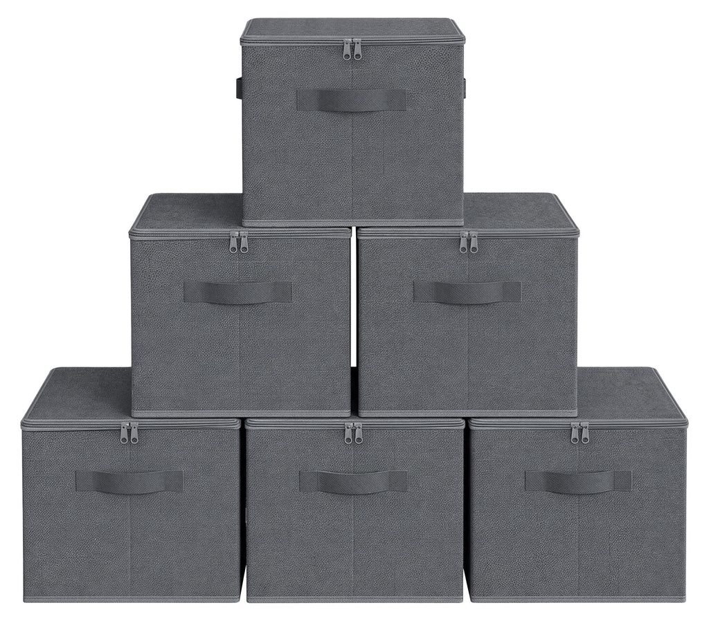 SONGMICS Stoffbox, faltbare Aufbewahrungsbox mit Griffen, Produktbild 