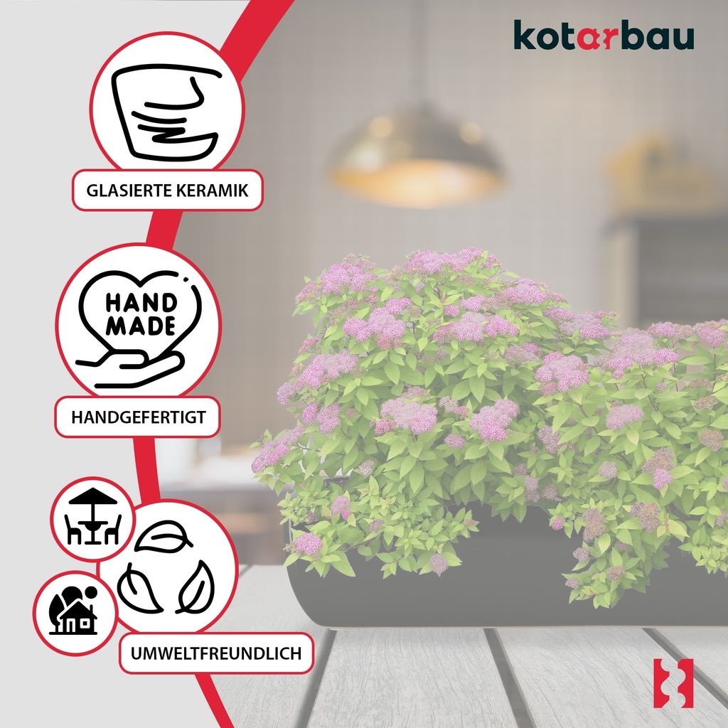 PATIKIL Keramik-Blumentopf 13 Cm – Mit Ablaufloch & Untersetzer, Schwarz, Für Sukkulenten & Zimmerpflanzen