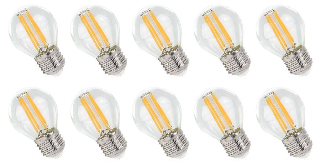 Spectrum E27 LED Lampe 4W 500lm 2700K Warmweiß 230V 10 Stück