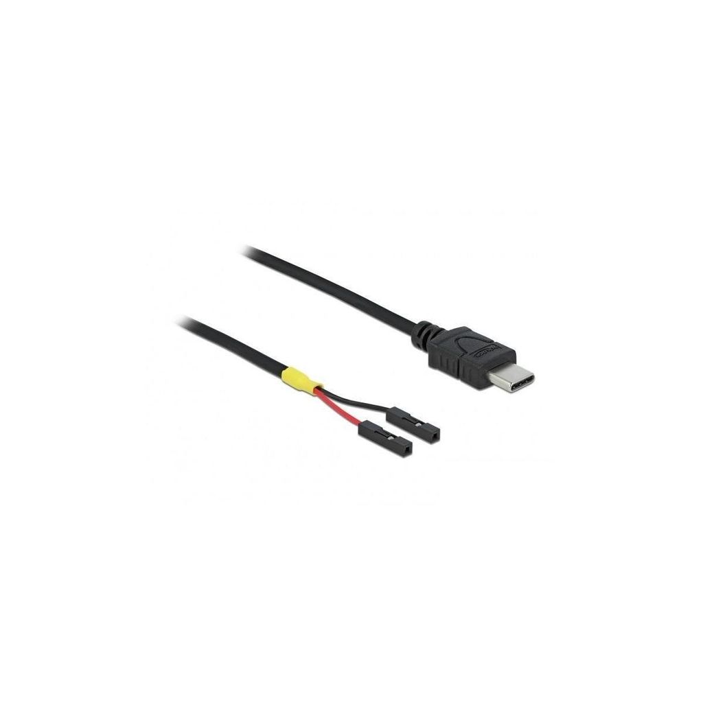 Delock Kabel USB Type-C 2.0 Stecker > 2 x Pfostenbuchse einzeln Strom 20 cm