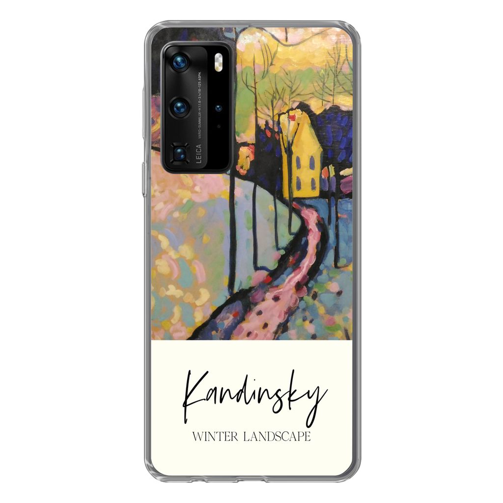 MuchoWow Handyhülle Schutzhülle Hülle für Huawei P40 Pro Winterlandschaft - Wassily Kandinsky Silikon Softcase Handy Hülle - Schutz